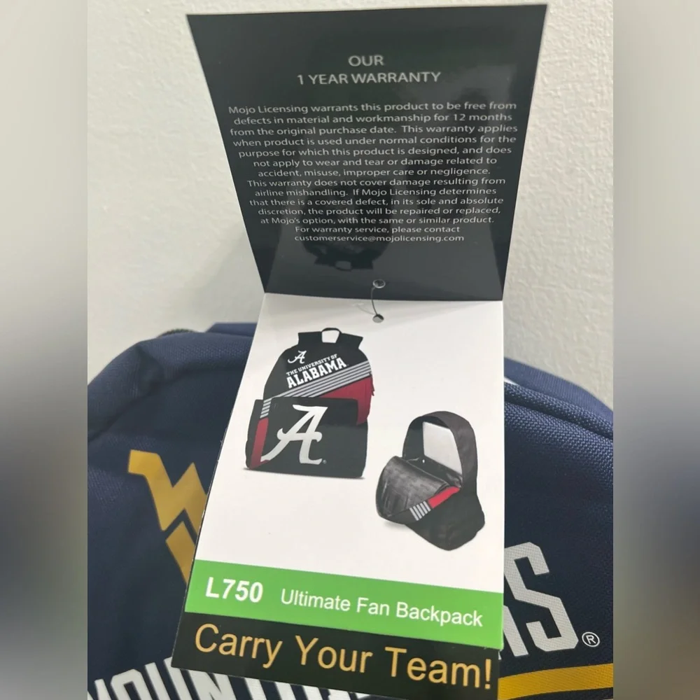 MOJO West Virginia Mountaineers Ultimate Fan Backpack - Picture 8 of 11
